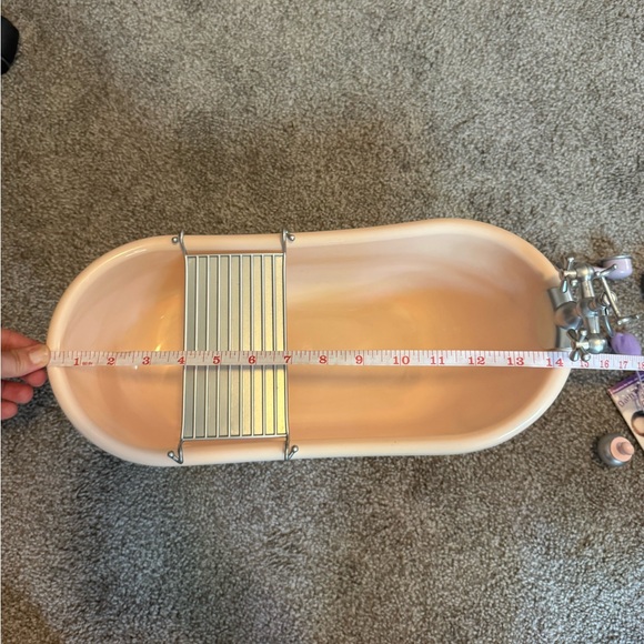 American Girl Doll Pink and Purple Toy Bathtub Set - Picture 3 of 3